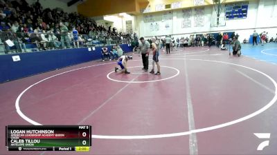 120 lbs Round 2 - CALEB TILLOU, Antelope Union vs Logan Hutchinson, American Leadership Academy Queen Creek