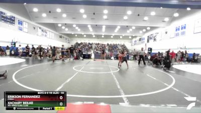 93 lbs Round 3 - Xachary Beilke, 951 Wrestling Club vs Erikson Fernandez, Cvbjj