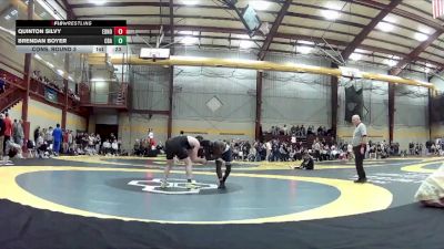 165 lbs Cons. Round 3 - Brendan Boyer, Christian Brothers Academy vs Quinton Silvy, Edmond North