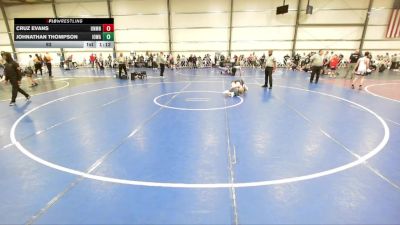 92 lbs Round 5 (3pm Friday) - Cruz Evans, Untouchables, MN vs Johnathan Thompson, Iowa Black