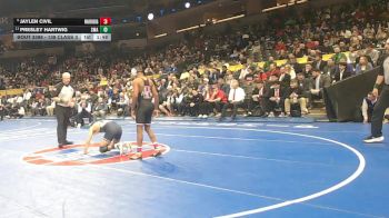 138 Class 3 lbs 1st Place Match - Jaylen Civil, Warrensburg vs Presley Hartwig, St. Michael The Archangel