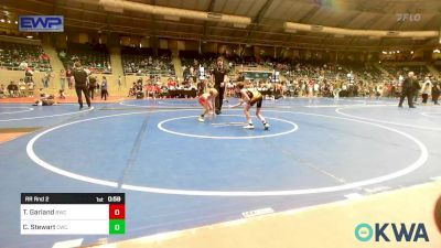 52-55 lbs Rr Rnd 2 - Tristan Garland, Berryhill Wrestling Club vs Cole Stewart, Claremore Wrestling Club