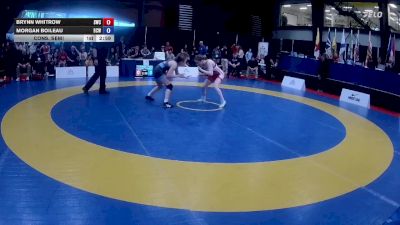 49kg Cons. Semi - Brynn Whitrow, Strathcona Wrestling Club vs Morgan Boileau, Bella Coola Wrestling