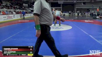 5A 285 lbs Semifinal - Sam Schepker, Gulf Shores vs Tanner Stogner, Shelby County