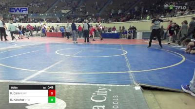 92 lbs Consi Of 32 #2 - Kayson Cain, Morrison JH vs Blake Ketcher, Pryor Tigers Wrestling