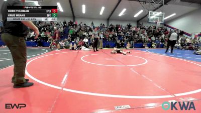 61 lbs Quarterfinal - Koen Thurman, Sperry Wrestling Club vs Kruz Means, Salina Wrestling Club