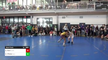 91 lbs Semifinal - Emerson Rich, Team Hammer House vs Elijah Pfister, Bronco Wrestling Club