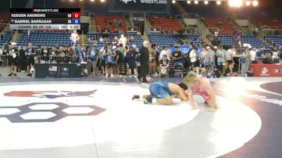 190 lbs Champ. Rd Of 128 - Keegen Andrews, Ohio vs Gabriel Barragan, California