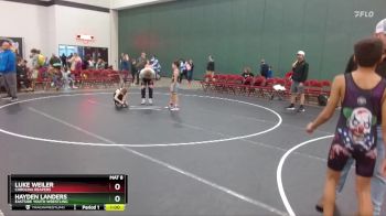 66 lbs Round 5 - Hayden Landers, Eastside Youth Wrestling vs Luke Weiler, Carolina Reapers