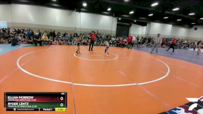 51-51 lbs Round 1 - Elijah Morrow, Grapevine Wrestling Club vs Ryder Lentz, Texas Elite Wrestling Club