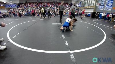 58 lbs Round Of 16 - Axton Rangel, HBT Grapplers vs Harriet Rumsey, Team Guthrie Wrestling