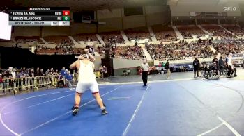 285-D1 3rd Place Match - Braidi Glascock, Perry High School vs Tevita Ta`ase, Mountain View (Mesa) High School