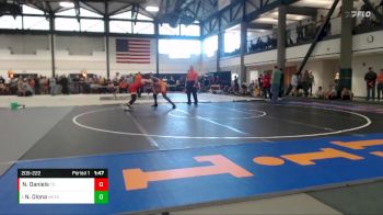 205-222 lbs Round 1 - Nathaniel Olona, Downers Grove North vs Noah Daniels, Top Dawgs