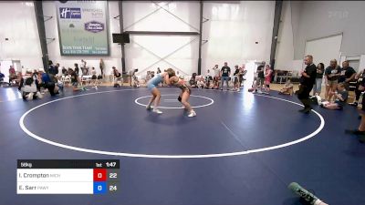 56 kg Semifinal - Isabella Crompton, Michigan Rev Yellow vs Emily Sarr, PA West Yellow