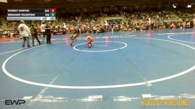 52 lbs Consi Of 8 #1 - Robert Horton, Cory Clark Wrestling vs Benjamin Tolentino, Reign WC