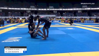 MARCELO GOMIDE OLIVEIRA vs MAX LEON BICKERTON 2019 World IBJJF Jiu-Jitsu No-Gi Championship