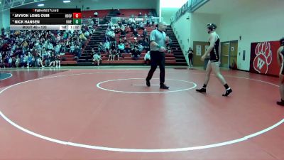 132 lbs Quarterfinal - Nick Hansen, Riverside vs Jayvon Long Oum, North Canton (Hoover)