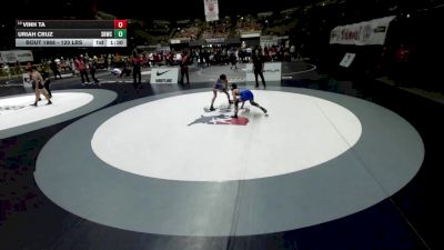 120 lbs Champ. Rd Of 32 - Uriah Cruz, Savage House Wrestling Club vs Vinh Ta