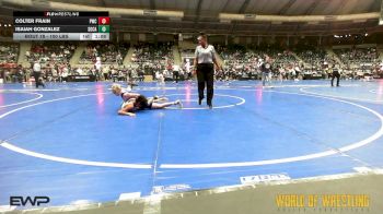 100 lbs Round Of 16 - Colter Frain, Powerhouse Wrestling Club vs Isaiah Gonzalez, SoCal Hammers