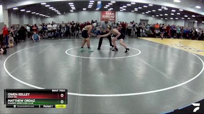 117 lbs Quarterfinal - Owen Kelley, Nova WC vs Matthew Ordaz, Ranger Wrestling Club