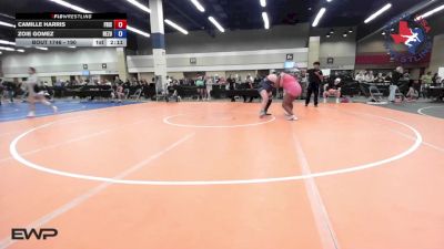 190 lbs Consi Of 8 #2 - Camille Harris, Frisco Memorial High School Wrestling vs Zoie Gomez, ReZults Wrestling