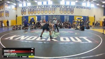 165 lbs Round 3 (8 Team) - Dennis Garcia, Westside Wrestling vs Wyatt Leduc, Buchholz