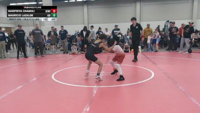 78.4-80 lbs Champ. Round 1 - Haripriya Chamoli, Alamo City Wrestling Club vs Mauricio Lazalde, Apex Grappling Academy