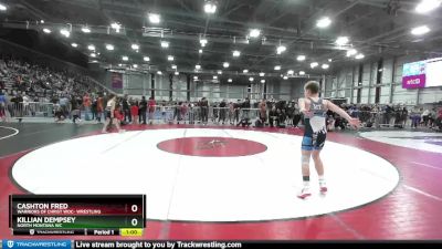 105 lbs Cons. Round 3 - Killian Dempsey, North Montana WC vs Cashton Fred, Warriors Of Christ WOC- Wrestling