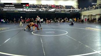 141 lbs Champ. Round 2 - Jason Saenz, Mt. San Antonio College vs Caleb Aguilera, College Of The Redwoods