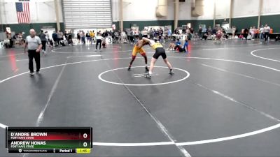 133 lbs Cons. Round 4 - D`Andre Brown, Fort Hays State vs Andrew Honas, Fort Hays State