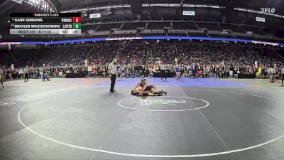 D1-138 lbs Cons. Round 2 - Braylen Wojciechowski, Lapeer HS vs Gabe Gibbons, Wyandotte Roosevelt