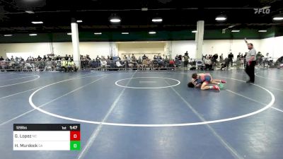 128 lbs Round Of 16 - Grayson Lopez, NC vs Harrison Murdock, GA