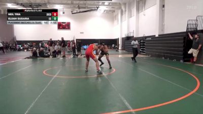 165 lbs Placement Matches (16 Team) - Elijah Sudaria, Chabot College vs Neil Tria, Skyline College