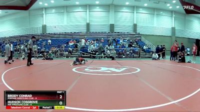 80 lbs Round 3 (6 Team) - Brody Conrad, Portage Wrestling Club vs Hudson Cosgrove, HSE Wrestling Club