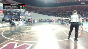 5A Boys 285 lbs Cons. Round 3 - Alexander Maurer, Canby Boys vs Lorccan Soderstrom, West Albany Boys