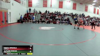 105 lbs Cons. Round 3 - Trista Sprowls, Orrville vs Autumn Zoscak, Strongsville