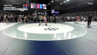 190 lbs Cons. Rd Of 64 - Reese Spiro, MA vs Connor Kennedy, UT