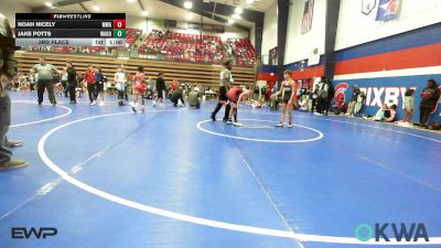 84 lbs 3rd Place - Jake Potts, Wagoner Takedown Club vs Noah Nicely, Morris Wrestling Association