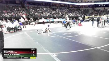 113 Class 1 lbs Quarterfinal - Dylan Hall, St. Pius X (Kansas City) vs Charlie Ruether, Father Tolton Regional Catholic