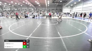 100 lbs Rr Rnd 3 - Jake Benyo, Mat Assassins Black vs Nick Banos, Triumph Blue