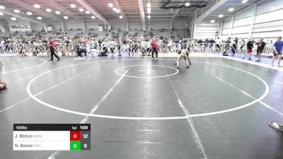 100 lbs Rr Rnd 3 - Jake Benyo, Mat Assassins Black vs Nick Banos, Triumph Blue