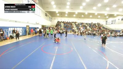 150 lbs Champ. Round 3 - Ayers Reich, Torrey Pines High School vs Adam Vasquez, Rough House
