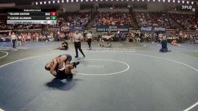 D 1 138 lbs Cons. Round 1 - Blaine Savoie, Northshore vs Lucas Alleman, Lafayette