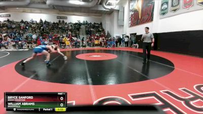 157 lbs Cons. Round 2 - Bryce Sanford, Rocky Mountain vs William Abrams, Broomfield