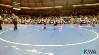 60 lbs Round Of 32 - Kendall Davis, Tecumseh Youth Wrestling vs Audrey Hembree, Wyandotte Youth Wrestling