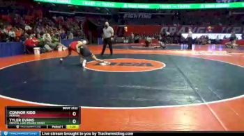 2 lbs Quarterfinal - Tyler Evans, Crystal Lake (Prairie Ridge) vs Connor Kidd, Morton