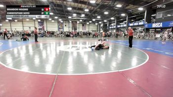 132 lbs Consi Of 8 #1 - Brandon Higgins, GA vs Christopher Noto, NY