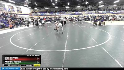 141 lbs 5th Place Match - Cale Coppess, Wheaton (IL) vs Andrew Kested, Wisconsin-Eau Claire