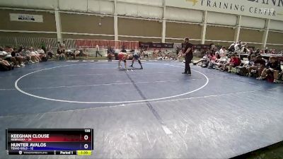 138 lbs Round 3 (8 Team) - Keeghan Clouse, Nebraska vs Hunter Avalos, Texas Gold