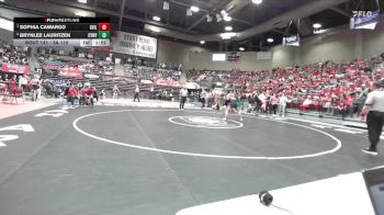 3A 115 lbs Semifinal - Sophia Camargo, Grantsville vs Brynlee Lauritzen, Canyon View